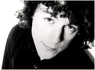 Alan Davies - publicity shot in black and white