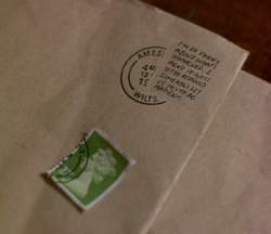 By steaming the stamp off, they find hidden messages under the stamps