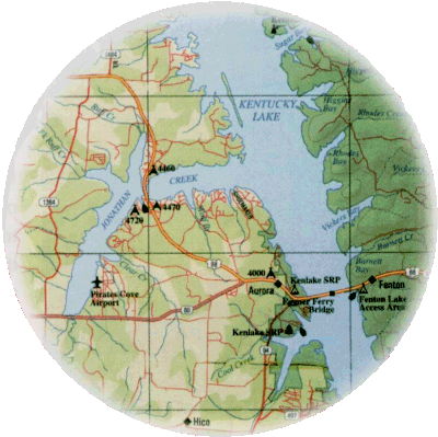 A map of the real Jonathan Creek in America